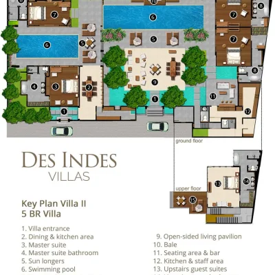 Des Indes II – Keyplan Villa Des Indes II - Villa Gallery